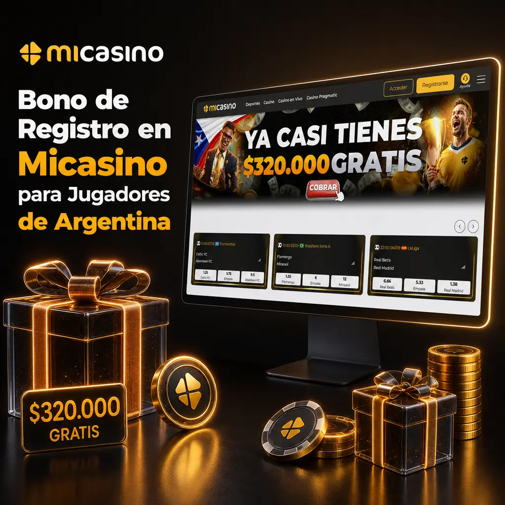 Bono de registro en Micasino: 100% extra en el primer depósito para deportes y casino en Argentina.