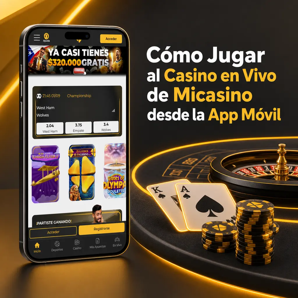 Cómo jugar al casino en vivo de Micasino desde la app móvil en Android o iOS paso a paso
