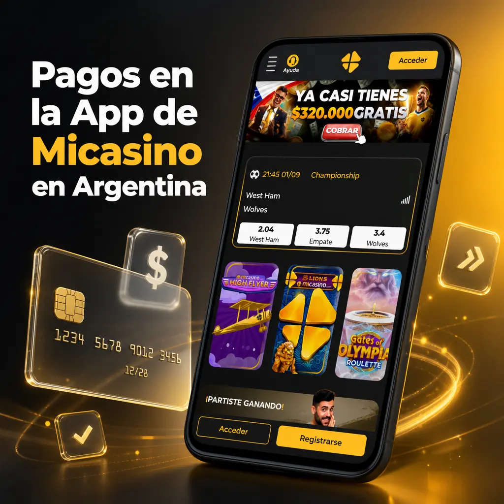 Métodos de pago disponibles en la app de Micasino en Argentina: Mercado Pago, transferencia bancaria, tarjetas y criptomonedas