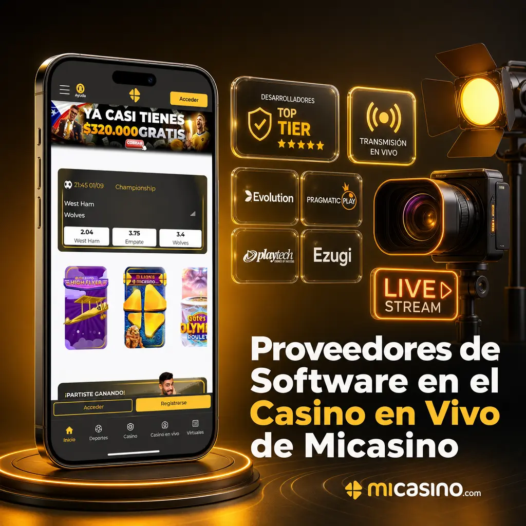 Proveedores de software del casino en vivo de Micasino: Evolution, Pragmatic Play Live, Ezugi, Authentic Gaming, Lucky Streak y Vivo Gaming.